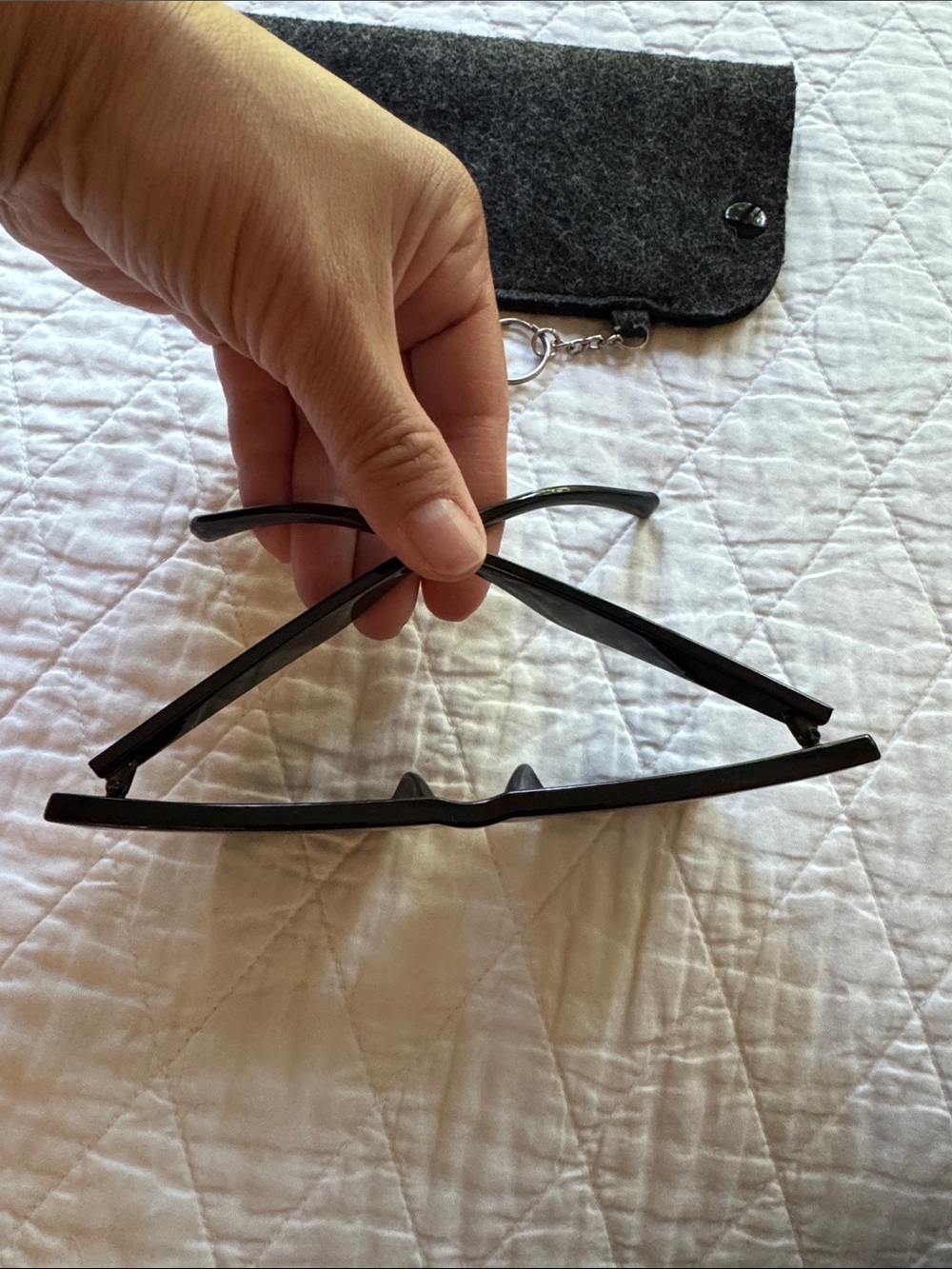 Square Cat Eye Black Sunglasses - Picture 3 of 6